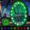 Activ Life LED Bike Wheel Lights with Batteries Included, Get 100% Brighter and Visible from All Angles for Ultimate Safety & Style (1 Tire Pack, Green)